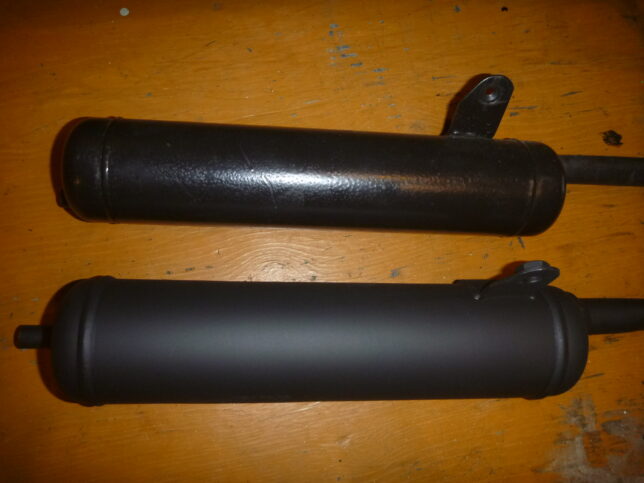 ピアジオ　チャオ　ノーマルマフラーとシトープラス