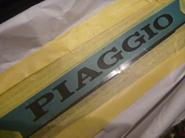 染めQ　ピアジオ　ロゴ入れ　PP　ミッチャクロン