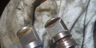 ベスパ　スモールボディ　リアブレーキカム　摩耗　比較