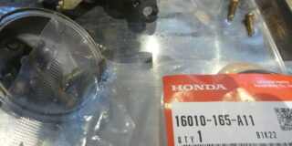 ジョルカブ　ノーマルキャブ　Oリングセット　パッキン交換　ガソリン漏れ修理　